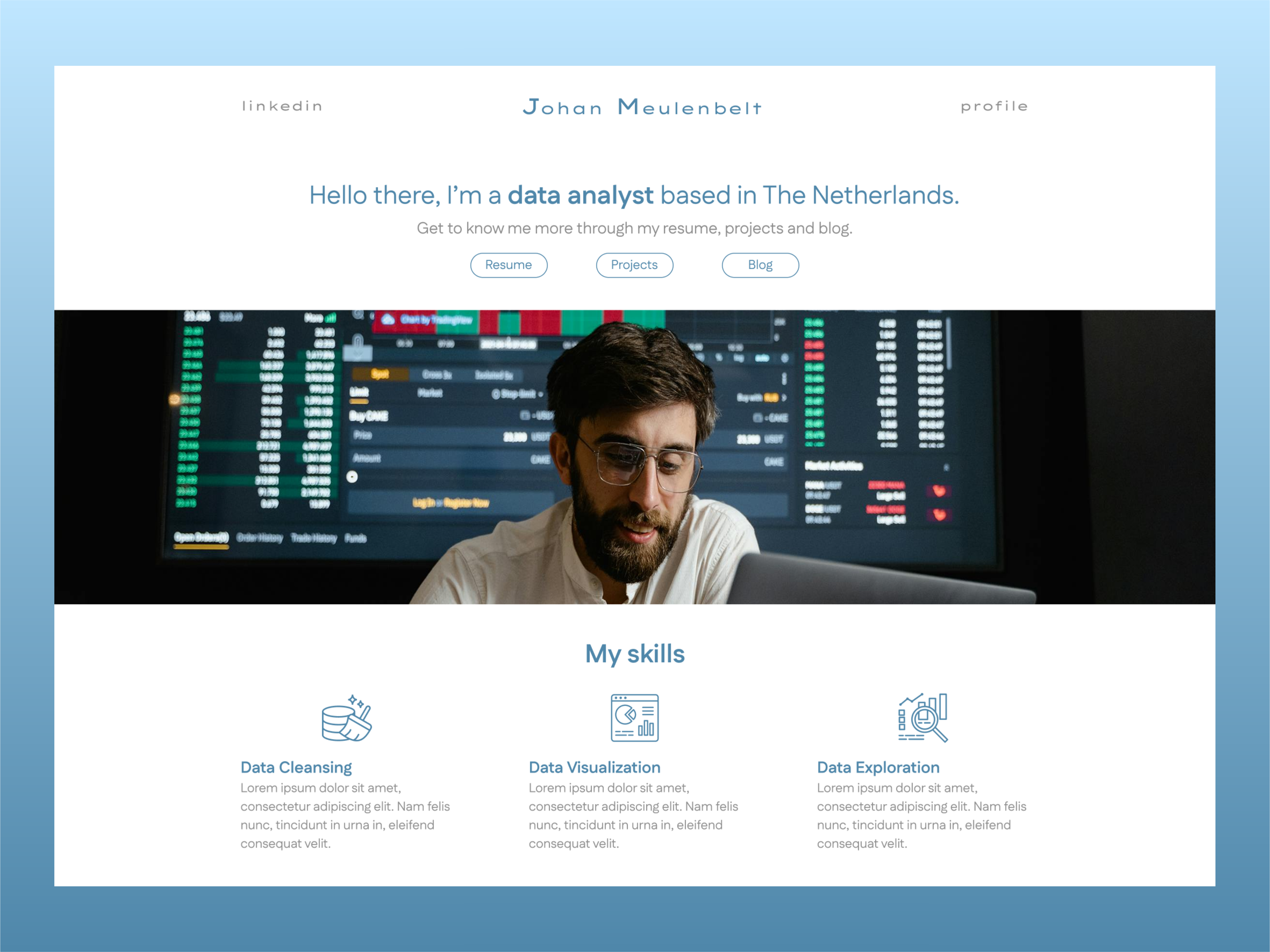data analyist site preview